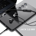 Miniatyrbild 4 av 6: In-ear hörlurar - LINQ - Jack 3,5 mm - Inbyggd mikrofon - Handsfree kit - Svart Svart