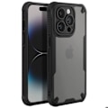 Miniatyrbillede 1 af 5: Stødsikker Cover til iPhone 14 Pro Forstærkede Hjørner Mat Anti-fingeraftryk Sort Svart