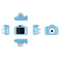 Miniatyrbild 3 av 4: Digitalkamera - TECHKIDS - EasyClick - Lätt - Stöttålig - USB uppladdningsbar Blå