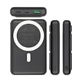 Miniatyrbillede 3 af 4: Powerbank VA2604 10000mAh Magsafe Trådløs Qi Opladning 15 W Rivacase Sort Svart