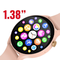 Miniatyrbillede 5 af 5: Montre Connectée Bluetooth Vandtæt IP67 Maxlife Lyserød Puderet Rosa