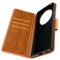 Miniatyrbillede 2 af 6: Etui til Honor Magic 6 Lite 5G Flip Wallet Stand Håndledsrem lysebrun