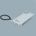 Pikkukuva 4 / 4: Suojakuori - Guess - iPhone 12/12 Pro - Iskunkestävä - Läpinäkyvä - Musta helmihihna Transparent, svart