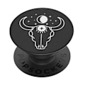 Miniatyrbild 1 av 5: PopGrip Smartphone - POPSOCKETS - Mystisk skalledesign - Håller och stöder video Svart