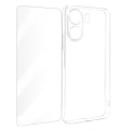 Pikkukuva 1 / 6: Kotelo Xiaomi Redmi 13C:lle - AVIZAR - Läpinäkyvä - Silikonigeeli ja karkaistu lasi Transparent