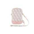 Miniatyrbild 2 av 5: Mobilväska - Guess - Zip GCube Bottom Stripe - Rosa - Ekologiskt läder - Justerbar rem Rosa