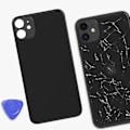 Miniatyrbillede 4 af 4: Udskiftning bagrude - AVIZAR - iPhone 11 - Sort Svart