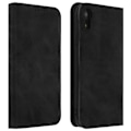 Pikkukuva 1 / 4: iPhone XR - Määrittämätön - Korttitaskutasku - Silikoni Geeli - Musta - Vintage Svart