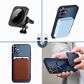 Pikkukuva 4 / 4: MagSafe iPhone 12 Case Silikoni Musta Magsafe Suojakuori Svart