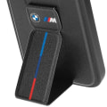 Miniatyrbild 2 av 6: Fodral för iPhone 15 Pro Stöd i konstläder Stöd BMW Svart Svart