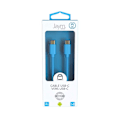 Pikkukuva 4 / 6: USB-C to USB-C 3A Lataus ja Synkronointi POP Kokoelma 1,5m Jaym Sininen Blå
