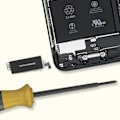 Miniatyrbillede 3 af 4: Erstatningsvibrator til Apple iPhone X Sort Svart