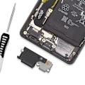 Miniatyrbild 3 av 3: Reservdel Ersättnings extern högtalare till Google Pixel 7 Black