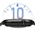 Miniatyrbillede 5 af 5: Montre Connectée Touchskærm 1,85" Sundhed Notifikationer 10 Dage Akashi Sort Svart