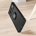 Miniatyrbillede 4 af 5: AVIZAR Beskyttelsesetui til Google Pixel 7 Pro - Bi-materiale - Metalring - Videostøtte - Sort Svart