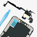 Miniatyrbillede 3 af 4: Nærhedssensor kabel til iPhone XS - AVIZAR - Intern højttaler Sort Svart