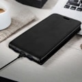 Miniatyrbillede 3 af 4: Etui - AVIZAR - Mi 9 Lite - Klaphuv - Øko-læder - Sort - Fuld beskyttelse Svart