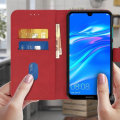 Miniatyrbild 3 av 6: Huawei Y7 2019 AVIZAR fodral - Röd - Stativfunktion - Förvaringsutrymme Röd