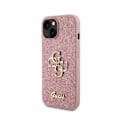 Pikkukuva 2 / 6: iPhone 15 - Guess Glitter Script Big 4G (GUHCP15SHG4SGP) - Vaaleanpunainen rosa