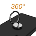 Miniatyrbillede 4 af 5: Coque til Samsung Galaxy S24 FE med magnetisk støtte ring, blød sort Svart