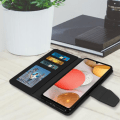 Pikkukuva 3 / 4: Suojus Samsung Galaxy A42 5G:lle - AVIZAR - Folio Wallet Case Teline Toiminto musta svart