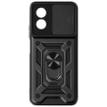 Miniatyrbillede 1 af 6: Taske til Oppo A38 - AVIZAR - Ring Collection - Skydekameracover - Holdering - Sort Svart