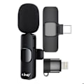 Miniatyrbillede 1 af 2: Micro neckband uden ledning - LinQ med USB-C og Lightning-adaptere - Sort