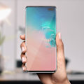 Pikkukuva 3 / 4: Suojakalvo - Samsung - Galaxy S10 Plus - Karkaistu lasi - LED-asennuspaketti - Naarmuuntumaton