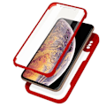 Miniatyrbild 1 av 4: iPhone XS Max-fodral - AVIZAR - Dubbel Plexiglas - Stötsäker - Matt Röd - Hela Matt röd