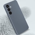 Miniatyrbillede 3 af 6: Etui til Samsung Galaxy S24 - AVIZAR - Soft Touch Mat - Fleksibel silikone - Mørkegrå Grå