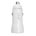Miniatyrbillede 2 af 6: 36W cigarettænder Biloplader USB C og USB Hurtigopladning LinQ Hvid Vit