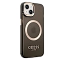 Pikkukuva 2 / 5: Coque pour iPhone 14 Plus MagSafe Gold Outline Guess Noir Transparent
