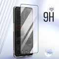 Miniatyrbillede 4 af 6: Etui til Nothing Phone 2 Silikone Gel og hærdet glas Faset kant Sort Svart