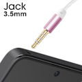 Pikkukuva 3 / 5: Akashi Rose Langalliset kuulokkeet 3,5 mm liittimellä ja integroidulla mikrofonilla Rosa