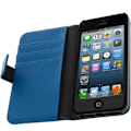 Miniatyrbillede 1 af 4: Etui til tegnebøger - Apple - iPhone 5 / 5S / SE - Kunstlæder - Blå - Hård cover Blå