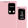 Pikkukuva 5 / 6: Nahkakotelo Galaxy S22 Ultra Näyttöikkuna Korttipidike Rose Rosa