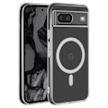 Miniatyrbild 1 av 5: MagSafe Fodral för Google Pixel 8a - AVIZAR - Hard Back Soft Contour - Transparent Transparent