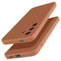 Miniatyrbillede 2 af 5: Coque til Samsung Galaxy S25 Plus Silikone Blød Kamera Blokeret Beskyttet Brun kastanj