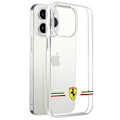 Pikkukuva 1 / 5: Kotelo iPhone 13 Prolle Bi-material yhteensopiva QI Ferrari Transparent Transparent