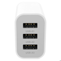 Miniatyrbild 3 av 5: Laddare Sektor Triple USB Effekt 15.5W Kompakt Format LinQ Vit Vit