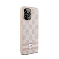 Miniatyrbillede 4 af 6: DKNY monomønster plaid læder og trykte striber - etui til iPhone 14 Pro Max (Pink)