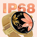 Miniatyrbillede 3 af 6: Elegant Women's Connected Watch Health Tracking Bluetooth Call Forever Gold Gul