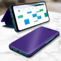 Pikkukuva 2 / 4: Huppu - Huawei - Y6p - Läpinäkyvä kannellinen - Peilimuotoilu - Videotuki - Violet Lila