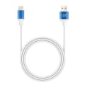 Miniatyrbillede 1 af 6: USB til USB C-kabel Hurtig opladning 3A Synkroniseringslængde 1,5 m LinQ Blå Blå
