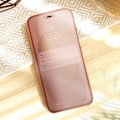 Miniatyrbild 4 av 5: iPhone 15 Pro fodral AVIZAR - Spegelskydd - Rosa - Spegeleffekt - Stativfunktion Rosa