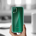 Pikkukuva 3 / 4: Kotelo ja suojakalvo - AVIZAR - Huawei P40 Lite - Jäykkä - 9H karkaistu lasi - Läpinäkyvä musta Klar svart