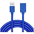 Miniatyrbild 3 av 3: Akyga USB-kabel USB-A hane, USB-A hona 1,80 m svart AK-USB-10