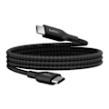 Miniatyrbillede 1 af 6: USB C-strømladerkabel 240W USB-IF-certificeret Nylonvævet 1m Belkin Sort Svart