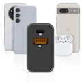 Pikkukuva 4 / 5: USB-C + USB 15W Nopea Lataus Kompakti Akashi Musta Laturi Svart