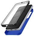 Miniatyrbild 1 av 5: Helt fodral till Samsung A55 - AVIZAR - Hard and Soft Touch Front Blå Blå
